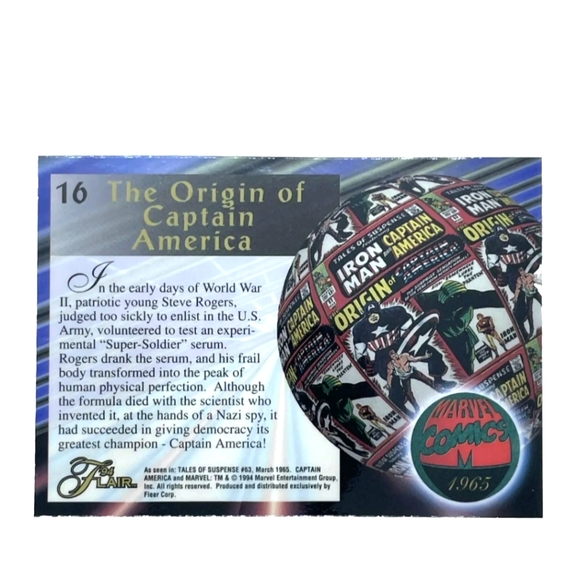 Captain America Trading Card🦸 Marvel Universe 🔥 - Picture 2 of 2